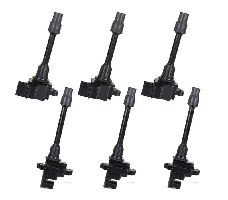 ENA Set of 6 Ignition Coil Pack Front Rear Compatible with Nissan Infiniti 1995 1996 1997 1998 1999 Maxima I30 3.0L V6 Replacement for C1001 C1002 UF138 UF263 2244831U16